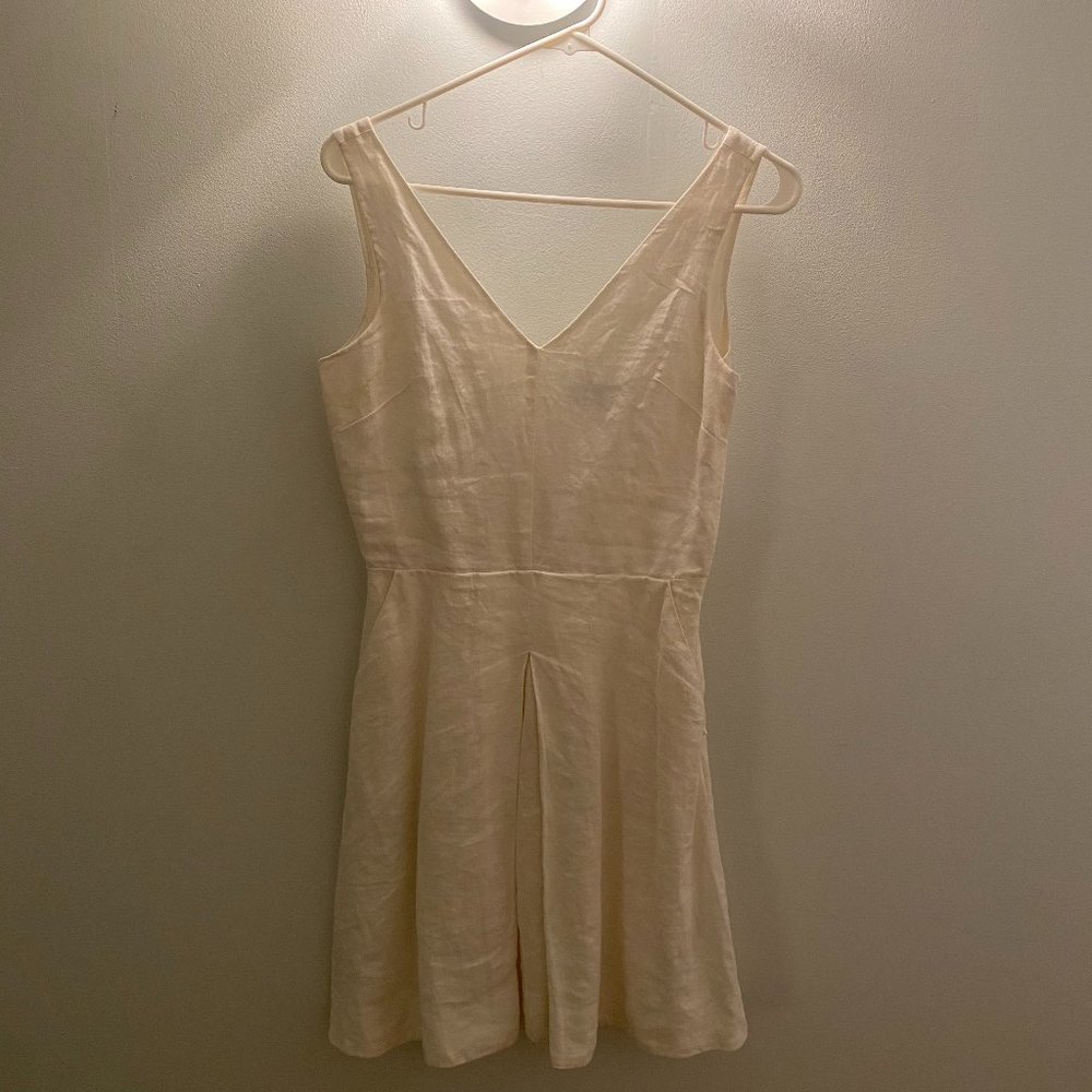 White Linen Dress